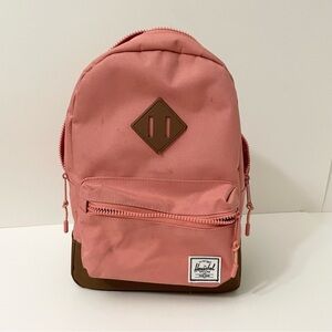 Herschel Pink and Brown Kids Mini Backpack